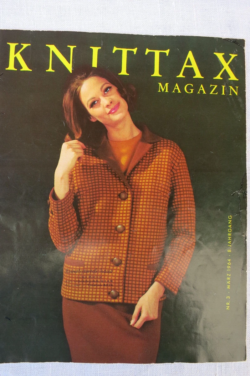 1 von 4 KNITTAX-Modellmagazinen von 1960+1964, guter Zustand, hyg. sauber 