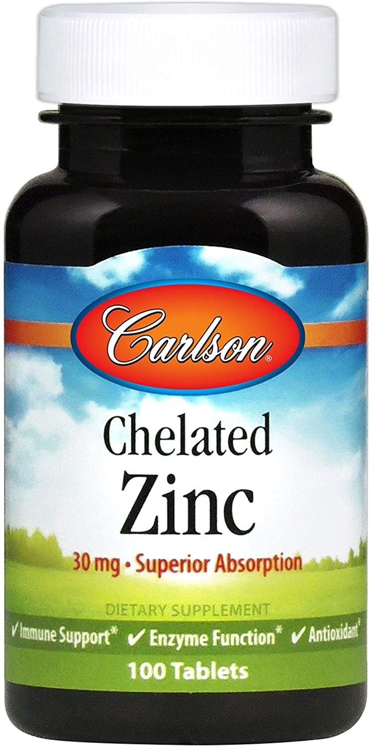Carlson Labs Chelated Zinc: Immune Support with Optimal Absorption
