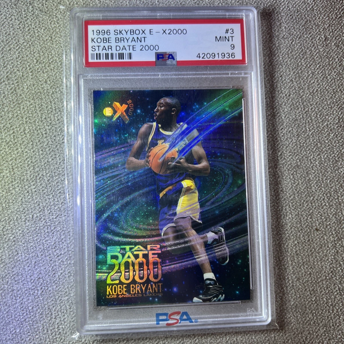 1996 Skybox Stardate Kobe Bryant Rookie PSA 9 (E-X2000) Rc Star 