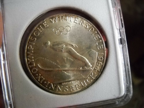 Silbermünze ÖSTERREICH 50 Schilling Olympische Winterspiele 1964