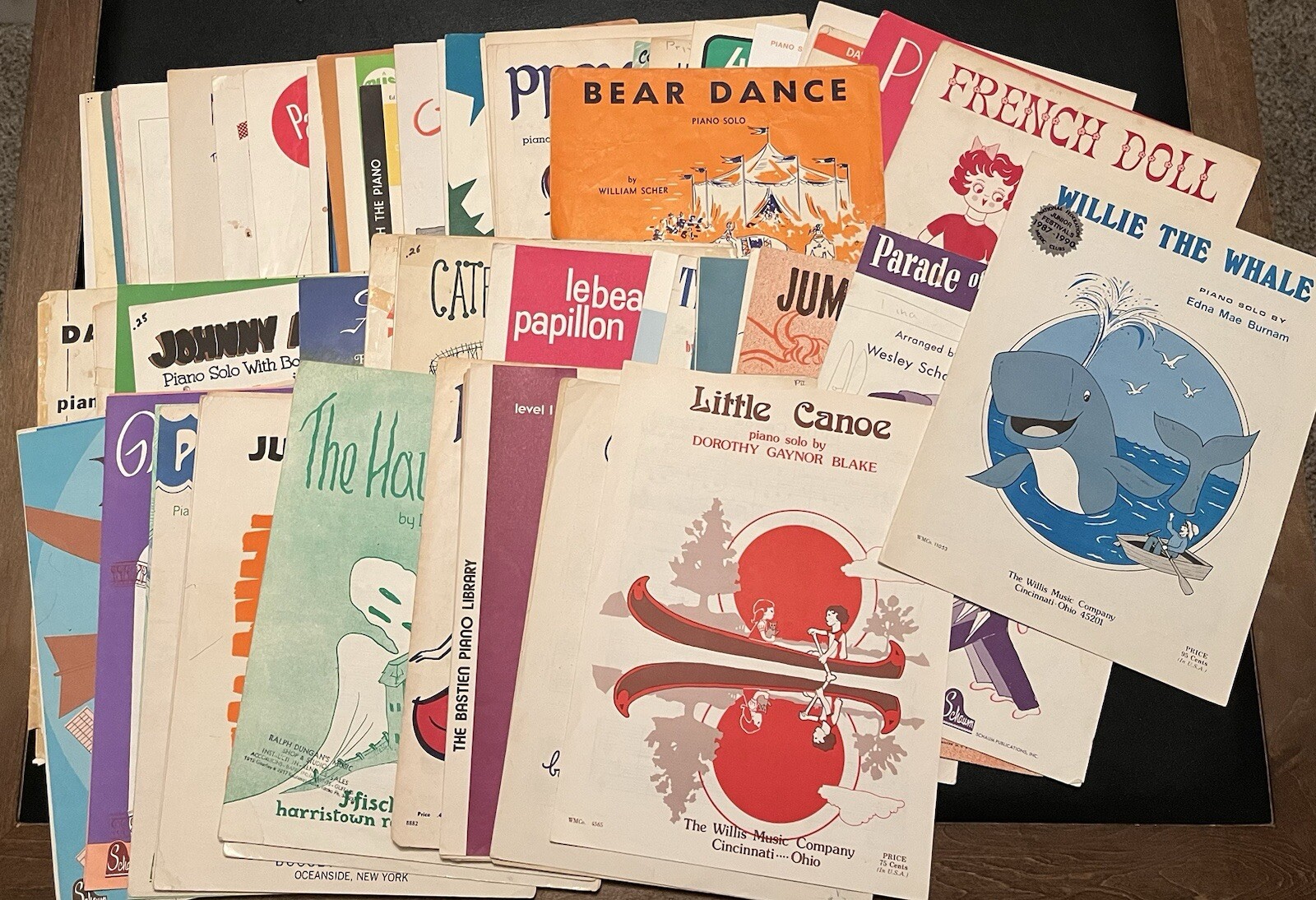 Lot of 70+ Vintage Sheet Music With Colorful & Fun Artwork & Titles 1940s to 70s