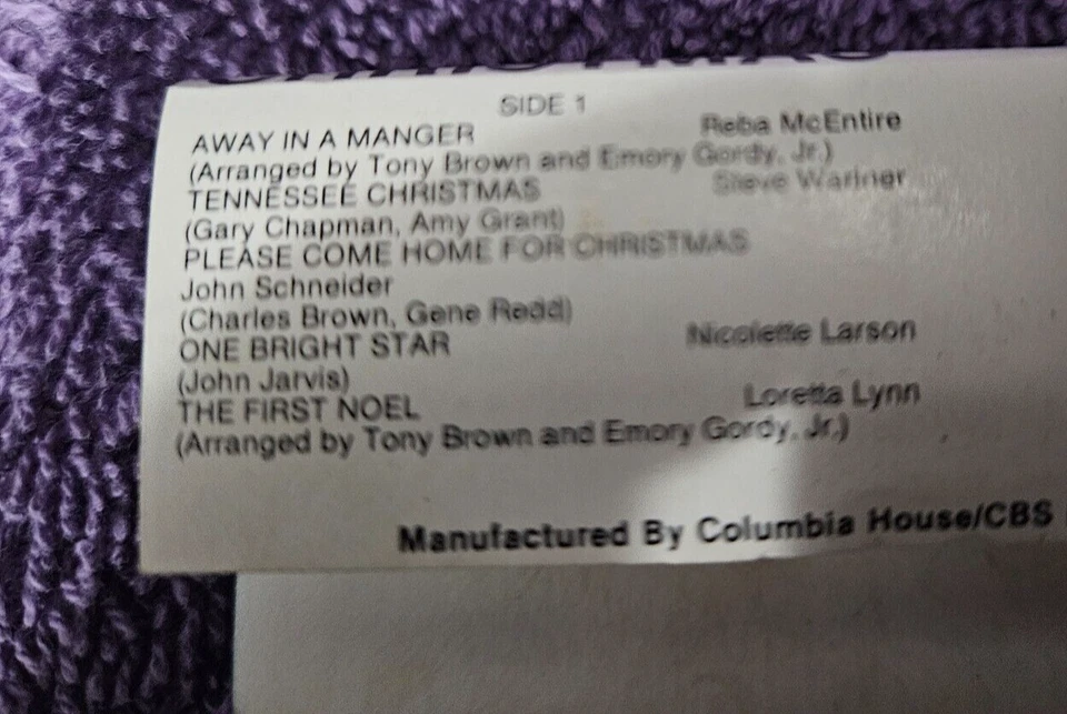 TENNESSEE CHRISTMAS audio music holiday cassette tape Multi Artist 1985 country Foto 2 de 4