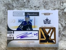 2010-11 Panini Dominion Stickside Signatures auto Jonathan Bernier #ed 8/10 R255