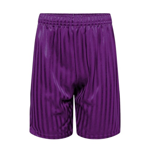 Pantaloncini calcio unisex ragazzo ragazza bambini scuola sport righe ombra pe - Foto 2 di 10