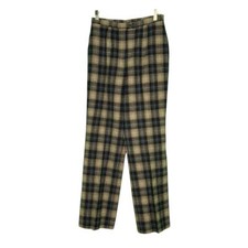 PENDLENTON vintage blue red plaid virgin wool pants size 12