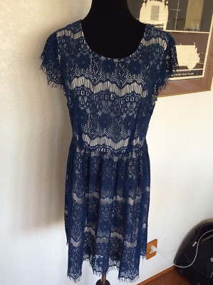 forever 21 blue lace dress