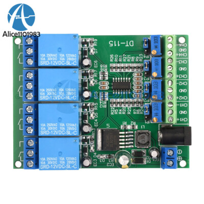 DC12V 4-Channel Voltage Comparator Stable LM393 Comparator Module