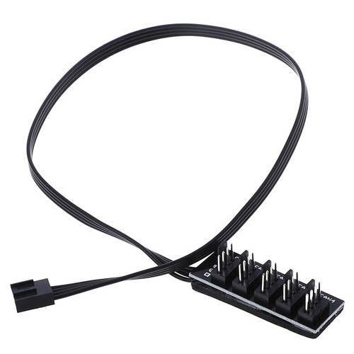 1 To 5 4-Pin PWM CPU Fan HUB Cooling Splitter Adapter Braided Power Cabl.ZT - Picture 2 of 9