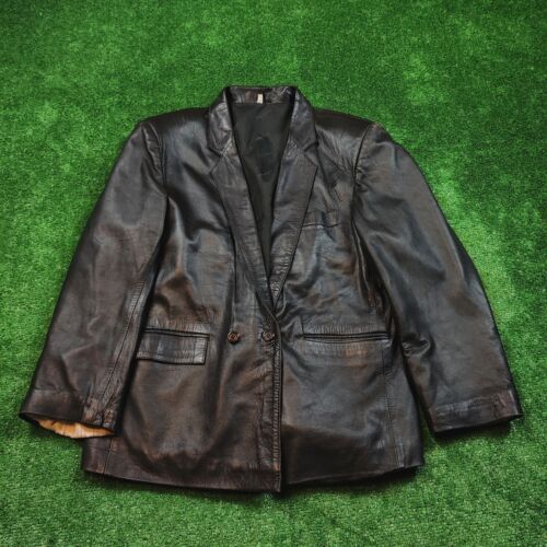 Vintage Yves Saint Laurent Leather Jacket Womens … - image 1