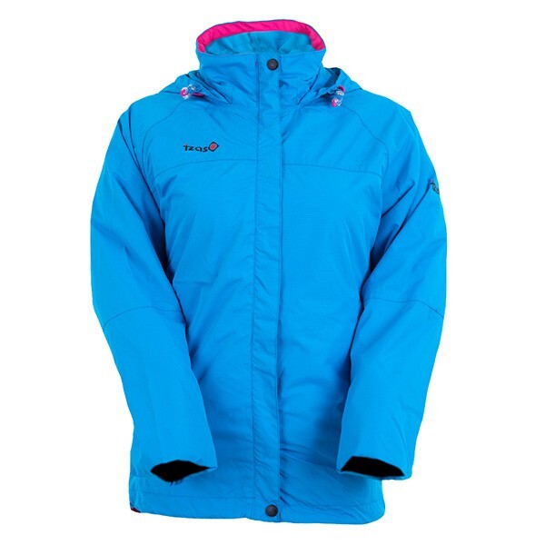 Abrigo impermeable mujer - turquesa/fucsia