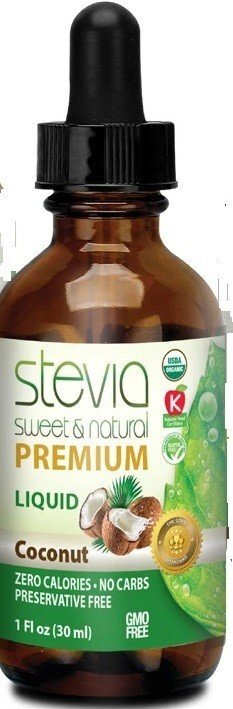 Stevia International Стевия сладкая и натуральный кокос 1 унция жидкости