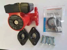 Liquidus Wood Furnace 3 Speed WATER circulation Pump Small With 1" flanges