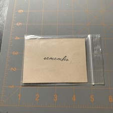 Stamp Rubber Cling Remember Saying Crafting