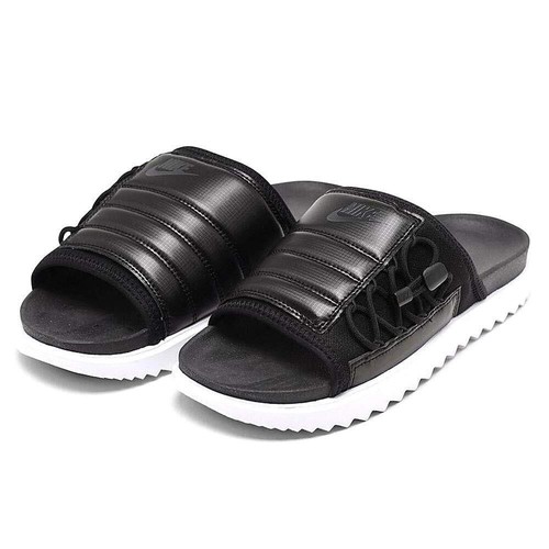 Nike Men's Asuna Slide Sandals, CW9703-002 (Black/White, 7 US) - Picture 3 of 4