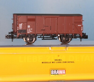 Brawa 67496, - Spur N -, DR ged. Güterwagen Typ G 10, Epoche 4