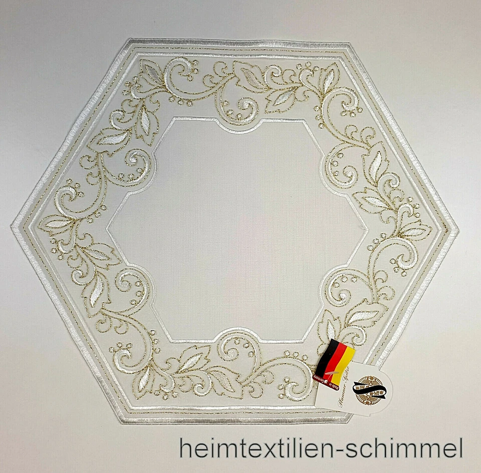 PLAUENER SPITZE ® Tischdeckchen Tischdecke Deckchen Tischdekoration Deko 35cm - Bild 3 von 4