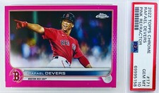2022 Topps Chrome Rafael Devers Pink Refractor SP #171 PSA 10 💎 PSA Low Pop 1