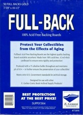 UPC 603259000809 product image for 50 E. Gerber Full Back GOLD SIZE 42pt Acid Free Backing Boards 758FB | upcitemdb.com