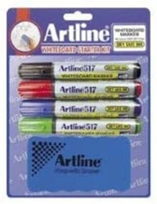 Artline Clix Retractable Whiteboard Marker - Red