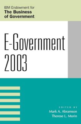 Abramson - E-Government 2003 - paperback or softback - X555z
