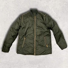 Closed Brand Women’s Quilted Down Jacket Snap Front Jacket Small S Reversible