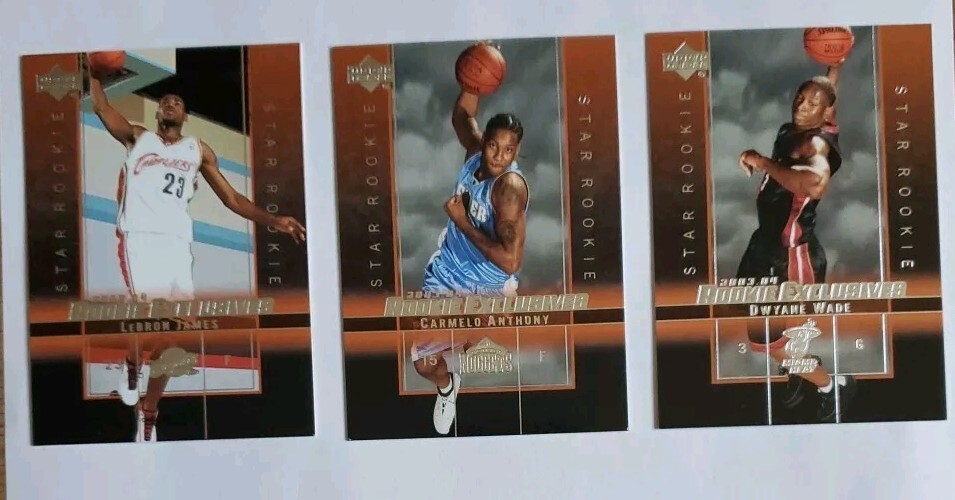 2003 04 UPPER DECK ROOKIE EXCLUSIVES LeBron James/Dwyane