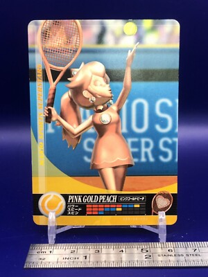 Pink Gold Peach Mario Sports Super Stars 088-DQ-D0J Card Nintendo