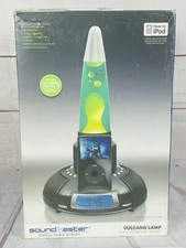 Soundmaster Volcano Lamp Digital Music System Ipod Docking Alarm Am/fm Tuner