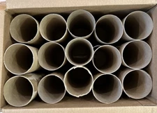Lot of 15 Cardboard Rolls Tubes Arts Craft School Holiday Projects