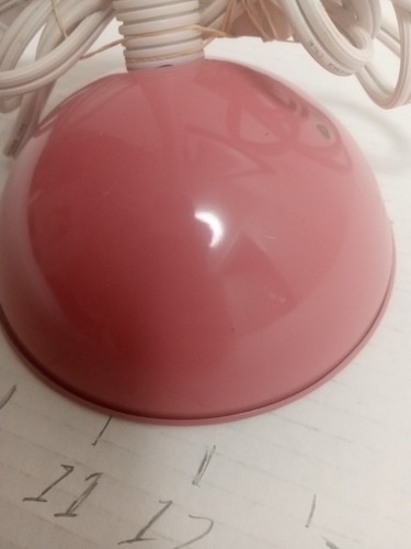 Vintage Lady Bug Desk Lamp dresser lamp pink and light blue - Picture 8 of 15