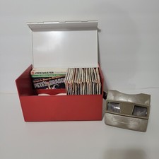 View-Master 1960 Viewer  Library Chest-Case With 21 Reel Sets