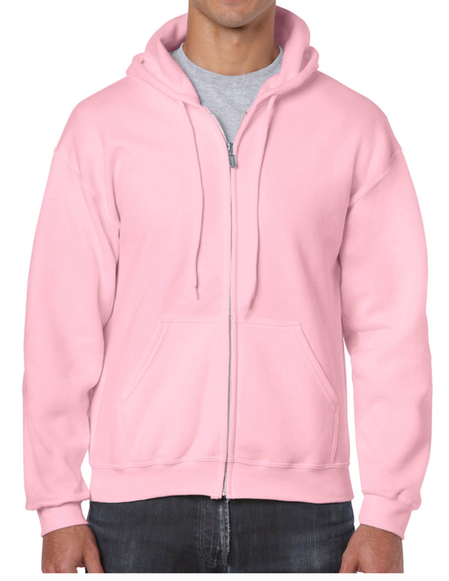 Download *MENS SIZE XL HEAVY BLEND GILDAN LIGHT PINK FULL ZIP FRONT ...