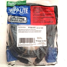 Tripp Lite 10ft P758-010 USB Cable Kit for KVM Switch B006-004-R NOS