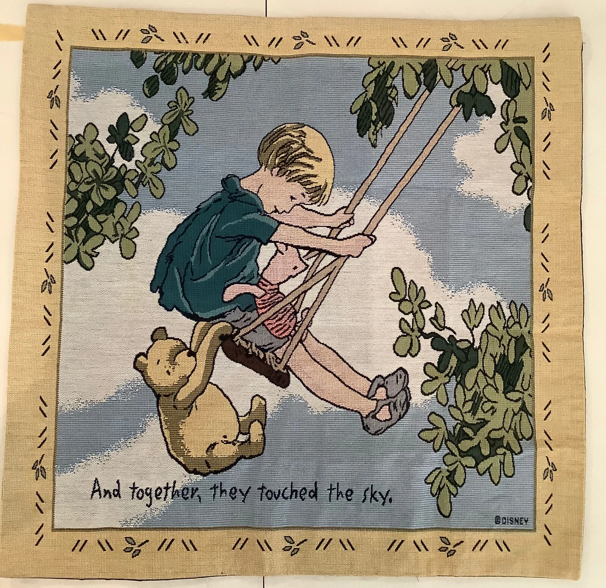 Classic Winnie the Pooh Disney Tapestry Throw Blanket