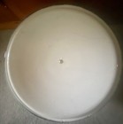 Vintage Farmhouse White Enamelware Black Trim Large Stock Pot Lid Enamel Pot — photo 8