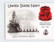 Postcard USS Canopus AS 34 United States Navy USA
