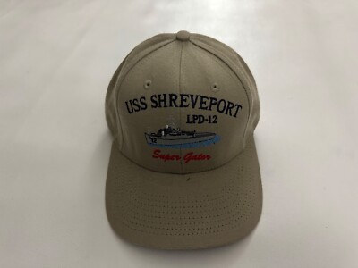 USS SHREVEPORT LPD 12 The Corps US Navy Khaki Light Beige Baseball Cap One Size