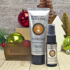 Beard Guyz 3 Piece The Pioneer Grooming Gift Set Brand New 