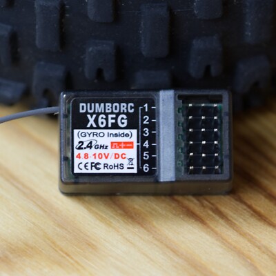 DumboRC X6FG 2.4 Receiver with Gyro for RC X6 Transmitter Remote Controller