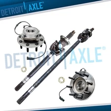 Front CV Axle Shafts & Wheel Bearing Hubs for 2006-2008 Dodge Ram 1500 2500 3500