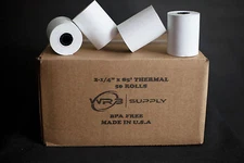 2-1/4" X 85' Thermal Paper (50 Rolls) FD130 FD50 FD400  FD100Ti, Verifone, Nurit