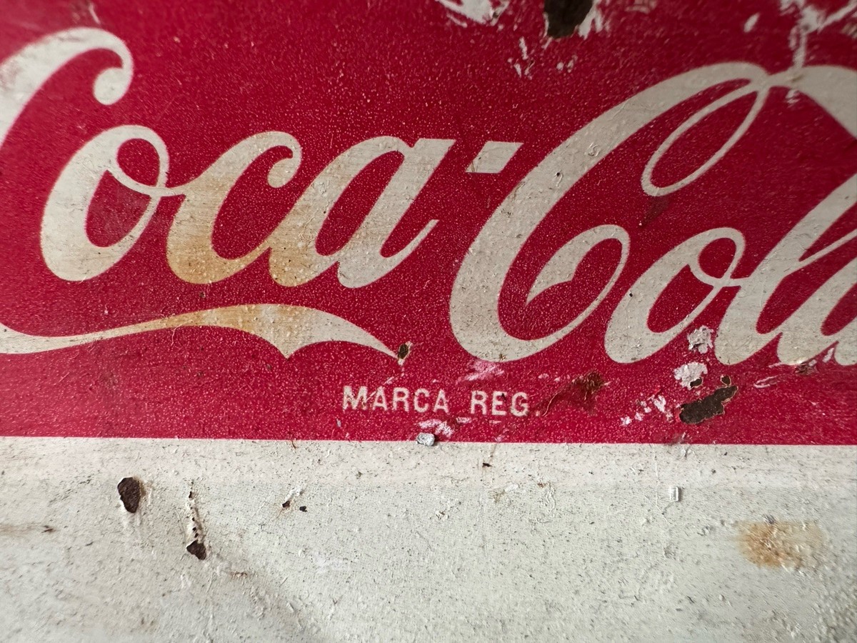 Coca-Cola Tin Tray Coke 1940's Mexico 13.25 X 10.5” Soda Charola