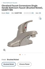  3 pack  Cornerstone CA40711BN Brushed Nickel 1-Handle Lever Centerset Faucet