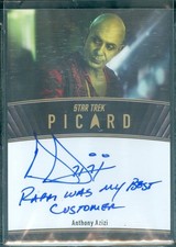 Picard Season 2 & 3  Anthony Azizi as Orion Dealer  Inscription  Autograph Card