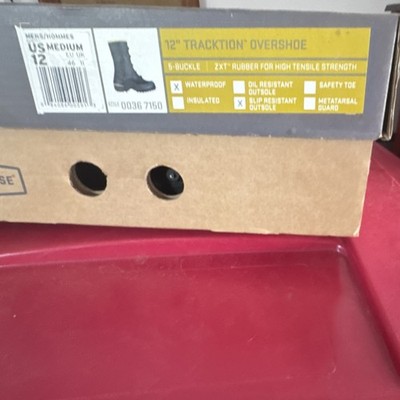 Servus 12'' Traction Overshoe Waterproof Insulated Men's Size 12 Medium