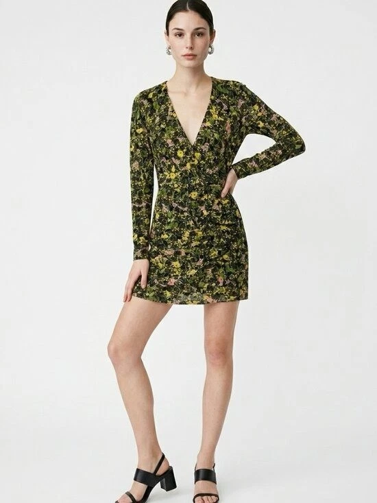 strapless open back dress Pinko Dress with Pattern / Green main image 0