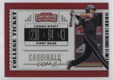 2019 Panini Elite Extra Edition College Ticket Holo Logan Wyatt #CT-LW zi1