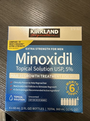 #ad #ad Kirkland Minoxidil 5% Extra Strength Men 6 Month Supply Hair Regrowth EXP 12 27 $25.00