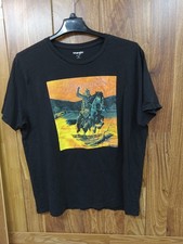 Vintage Style Wrangler Pony Express Western Cowboy T Shirt Size XXL Made in USA