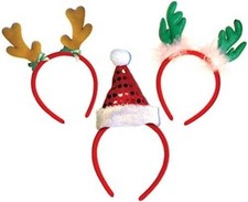 Headbands for Christmas Women Reindeer Antler  Santa Hat Headband Hats